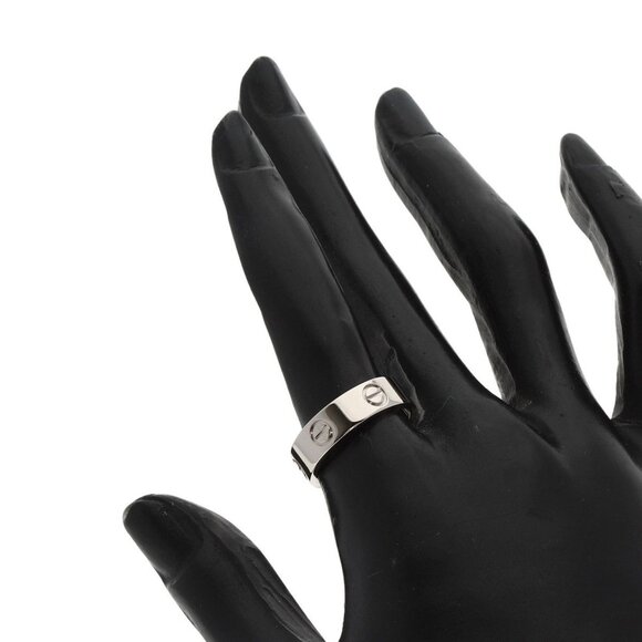 CARTIER 18k White Gold Love Ring #53 - Picture 5 of 7